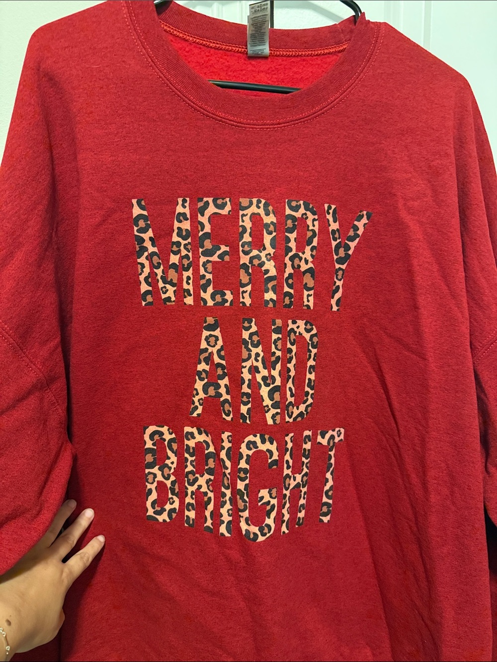 Red 'Merry and Bright' Graphic Long Sleeve Top